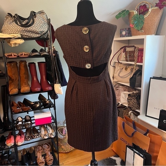 MICHAEL Michael Kors Womens Black Sleeveless Sheath Dress Size 8 - Picture 3 of 8